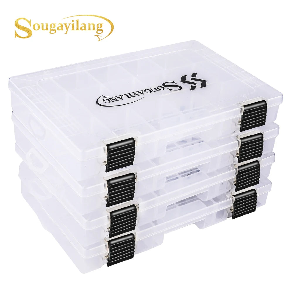 SOUGAYILANG 1-4pcs Clear Tackle Box