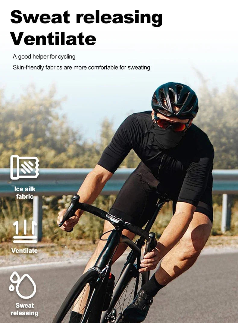 Fishing Face Mask White/Black