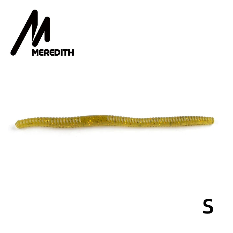 MEREDITH Soft Colored Worm 10pcs