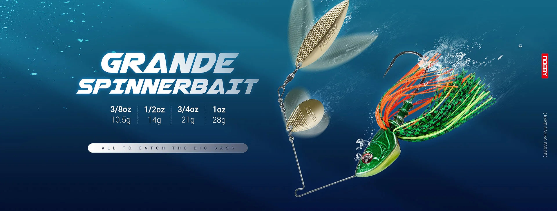 NOEBY Multicolor Chatterbait