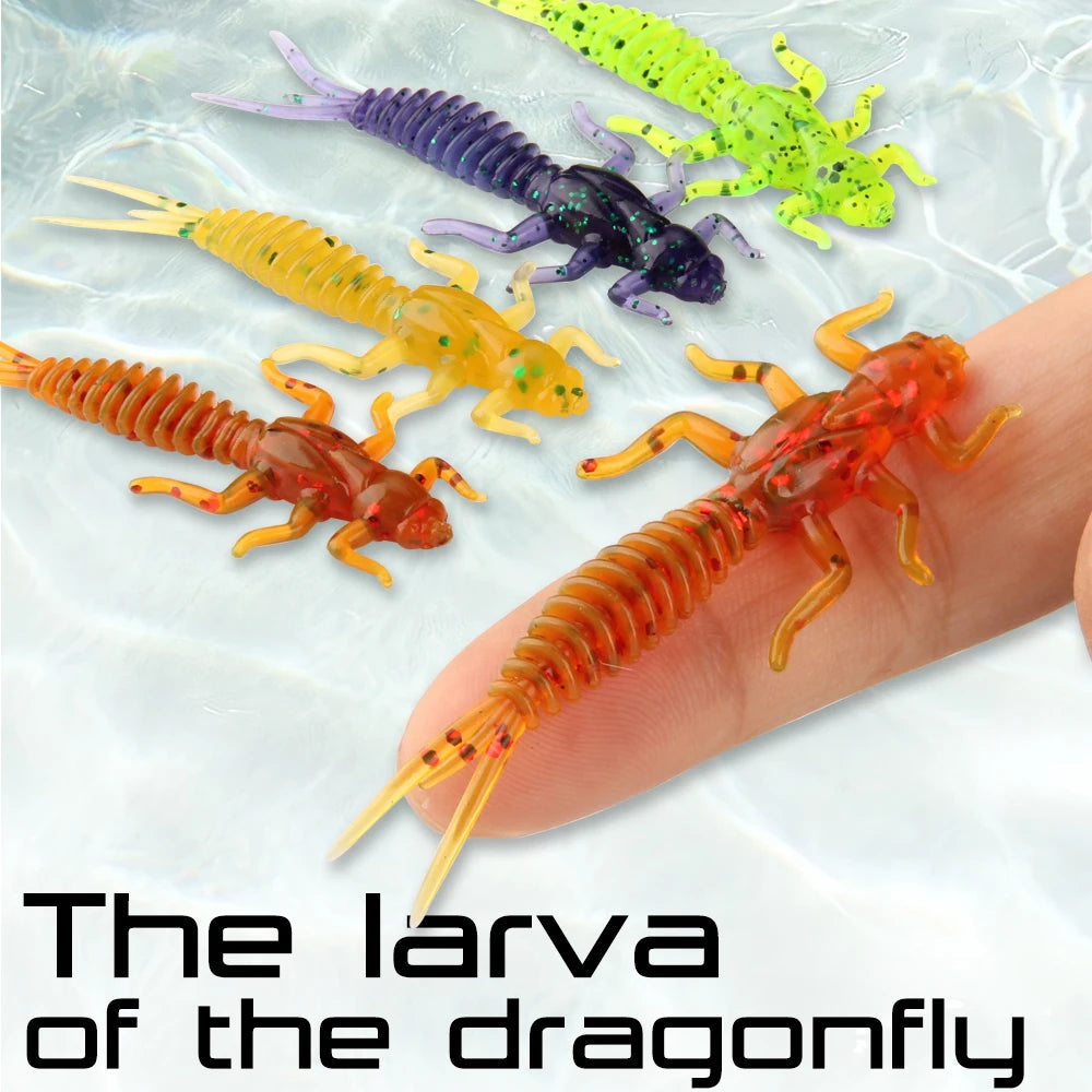 SPINPOLER Larve Soft Plastic Bait 10pcs