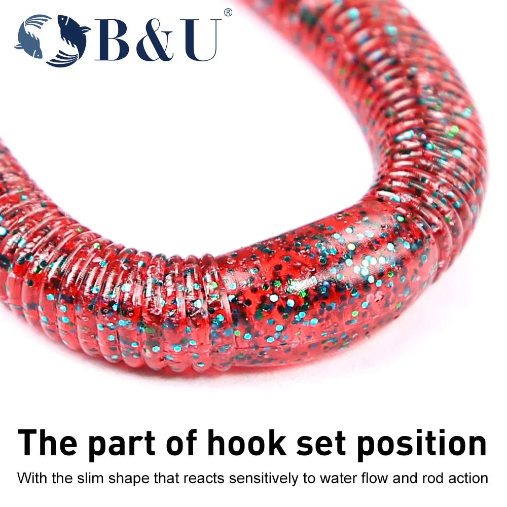 B&U Scented Colored Worms 6pcs