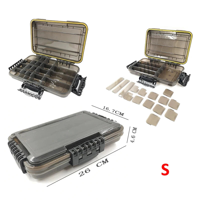 JSFUN Waterproof Fishing Tackle Box