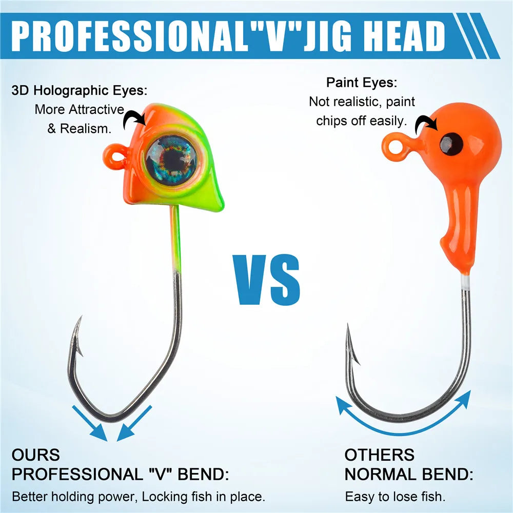 JSHANMEI Colored Jig Heads