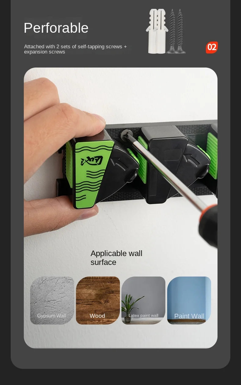 LINNHUE Wall Mounted Rod Holder