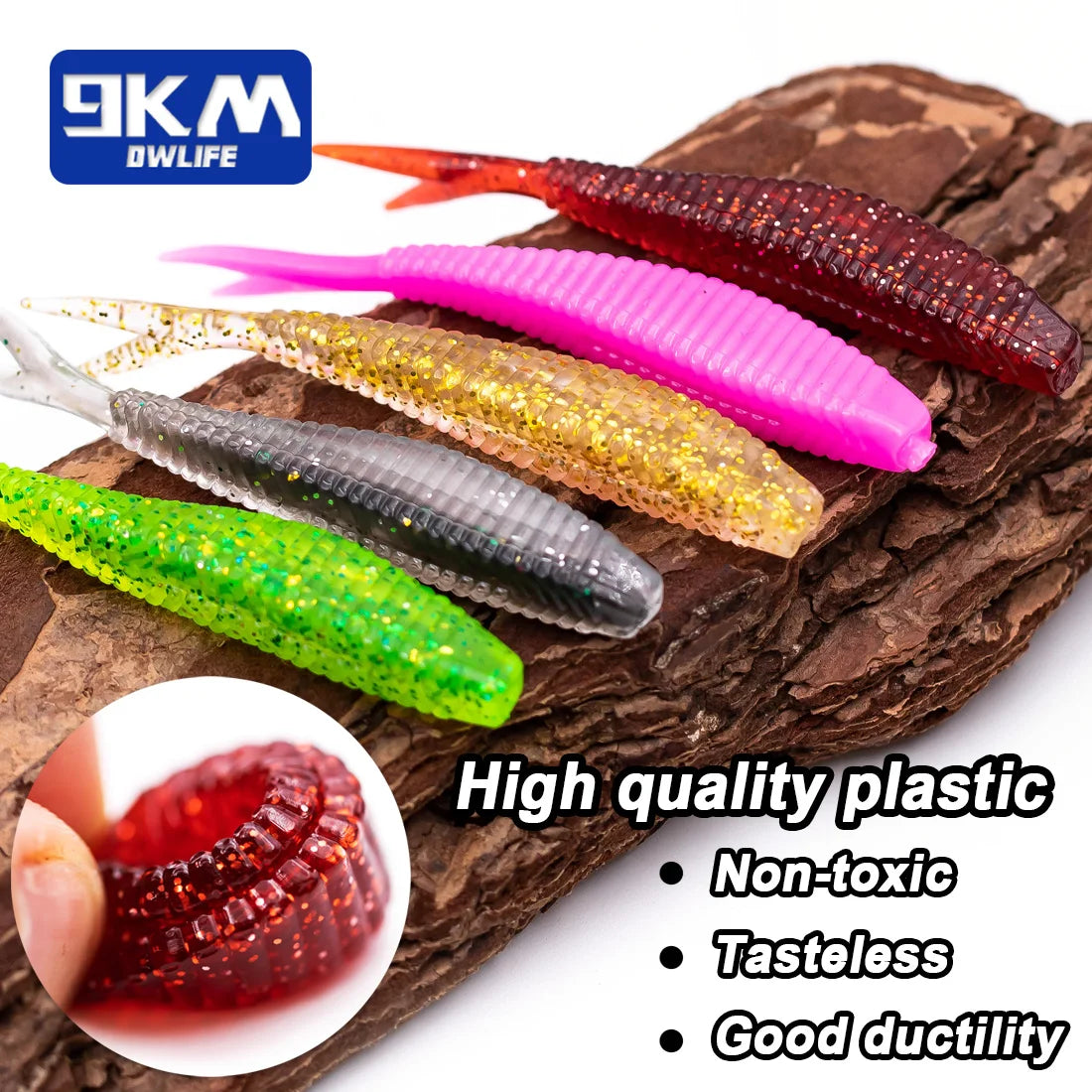 9KM DWLIFE Soft Plastic Minnow 15pcs