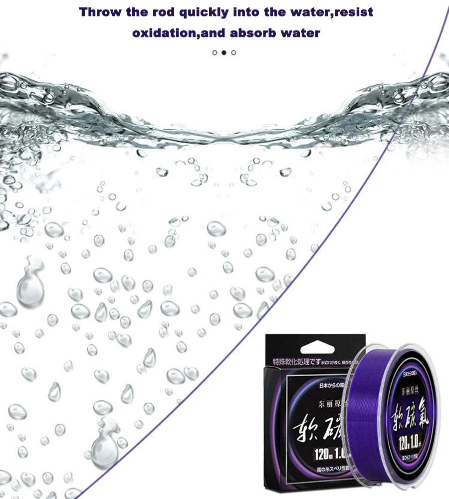 Thorns Line Purple/White Fluorocarbon Fishing Line
