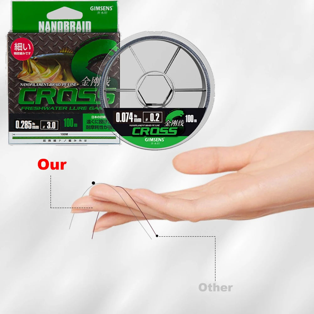 Thorns Line Gray Braided Fishing Line