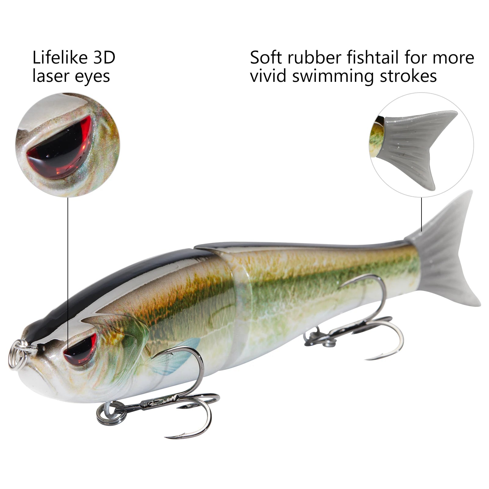 BASSDASH Hard Sinking Swimbait