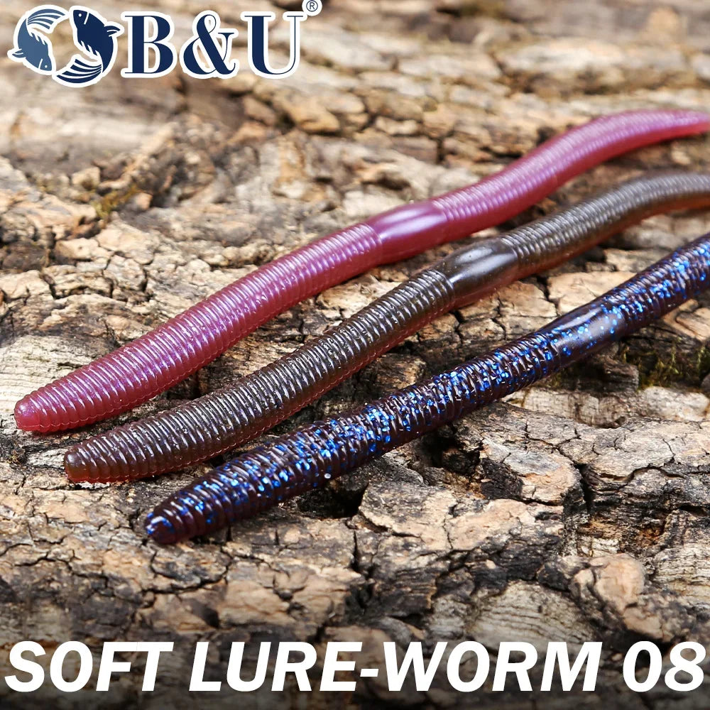 B&U Scented Colored Worms 6pcs