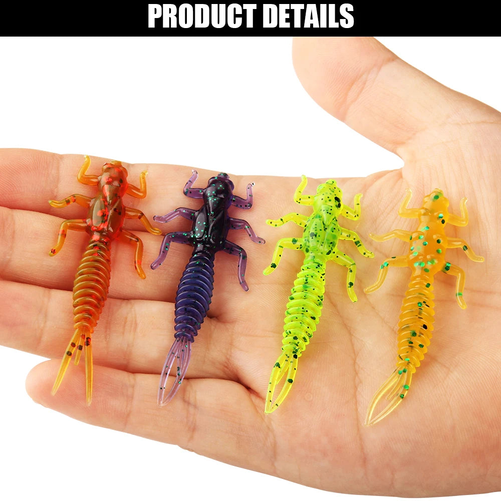 SPINPOLER Larve Soft Plastic Bait 10pcs