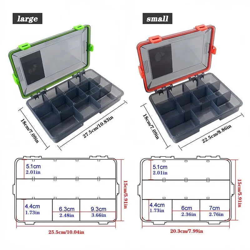 YIRUMEI Orange/Green Tackle Box