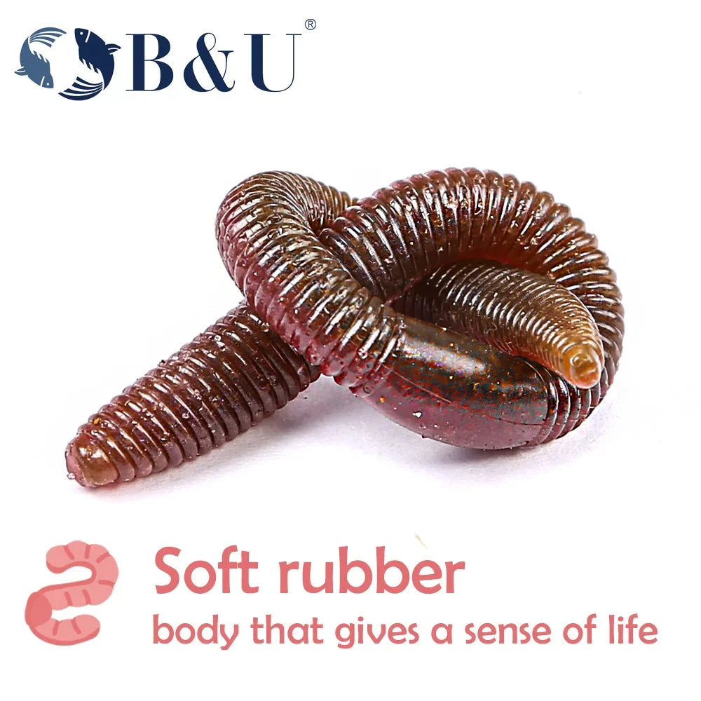 B&U Scented Colored Worms 6pcs