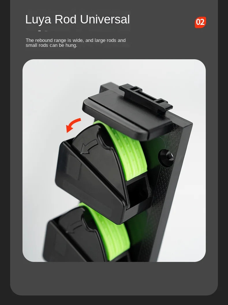 LINNHUE Wall Mounted Rod Holder