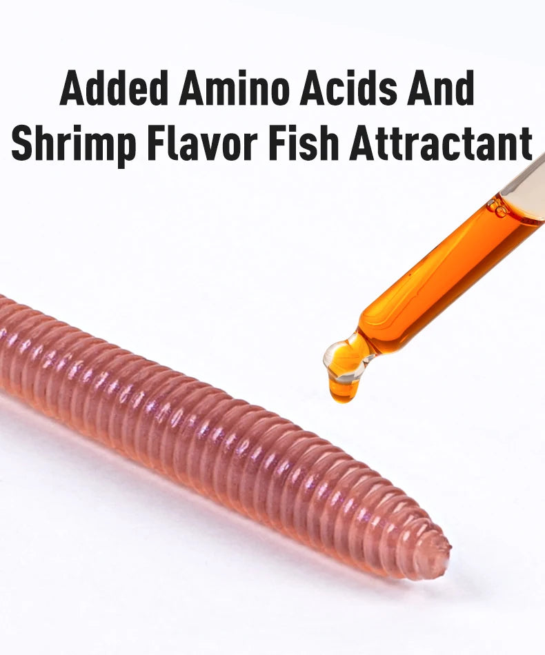 KINGDOM Soft Earthworm Bait 10-15pcs