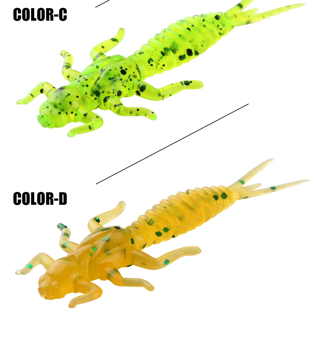 SPINPOLER Larve Soft Plastic Bait 10pcs