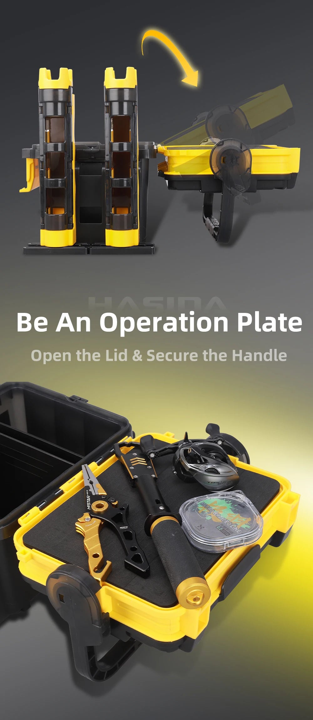 HISTAR Self-Locking Fishing Tackle Box