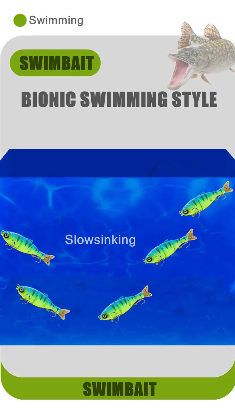 GREENSPIDER Slow-Sinking Hard Swimbait