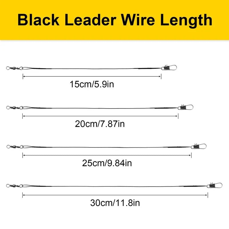 JSFUN Wire Fishing Line Leader