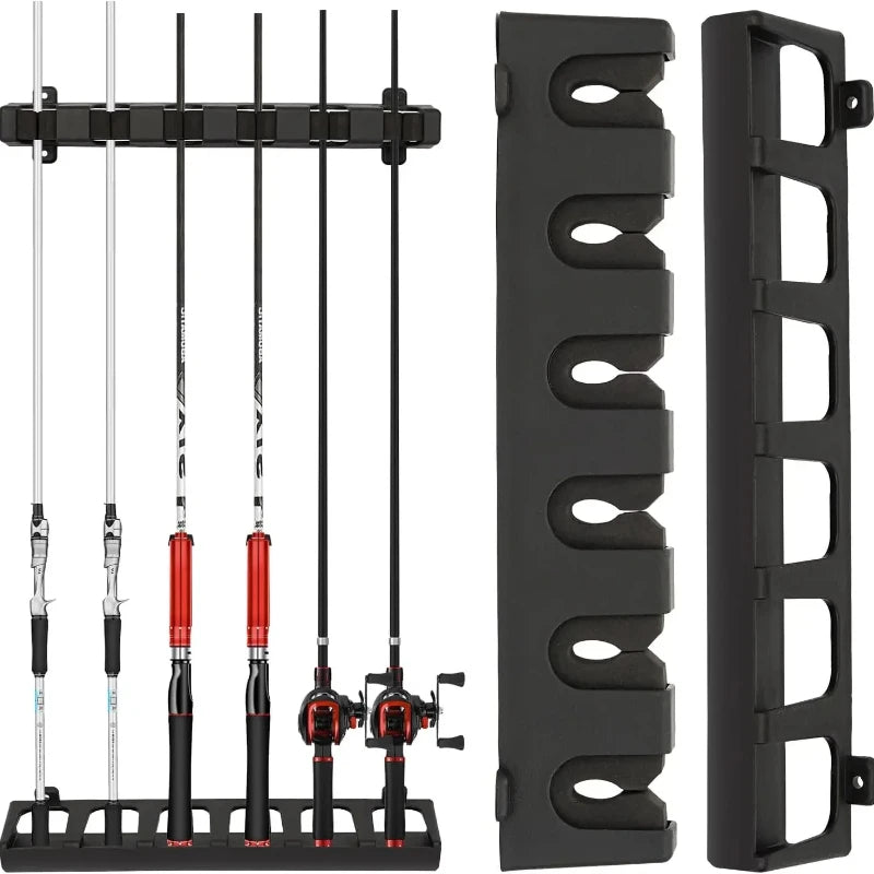 Fishing Rod Display Rack 6 Rod Capacity
