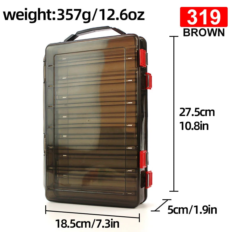 WEIHE FISHING White/Brown Tackle Box