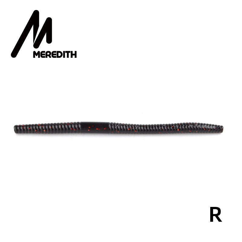 MEREDITH Soft Colored Worm 10pcs