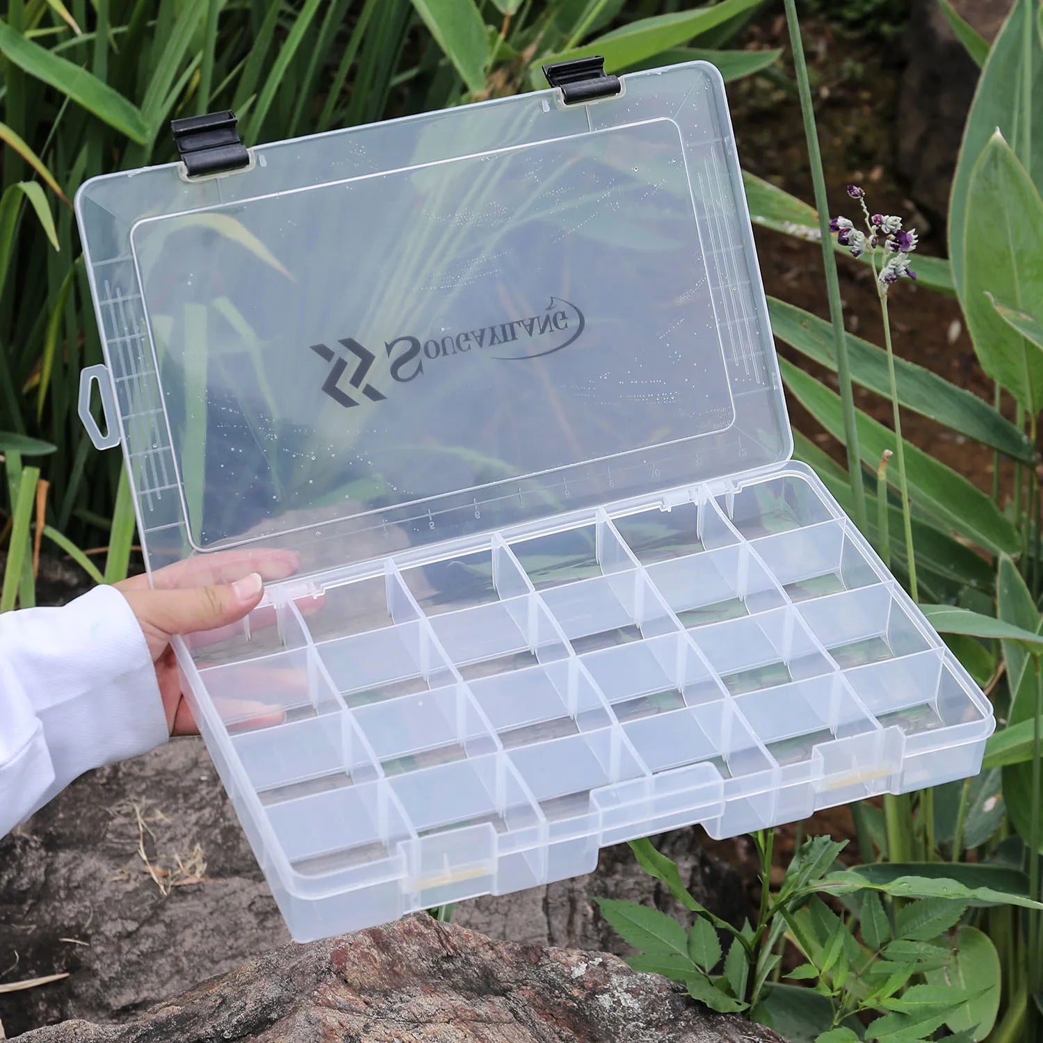SOUGAYILANG 1-4pcs Clear Tackle Box