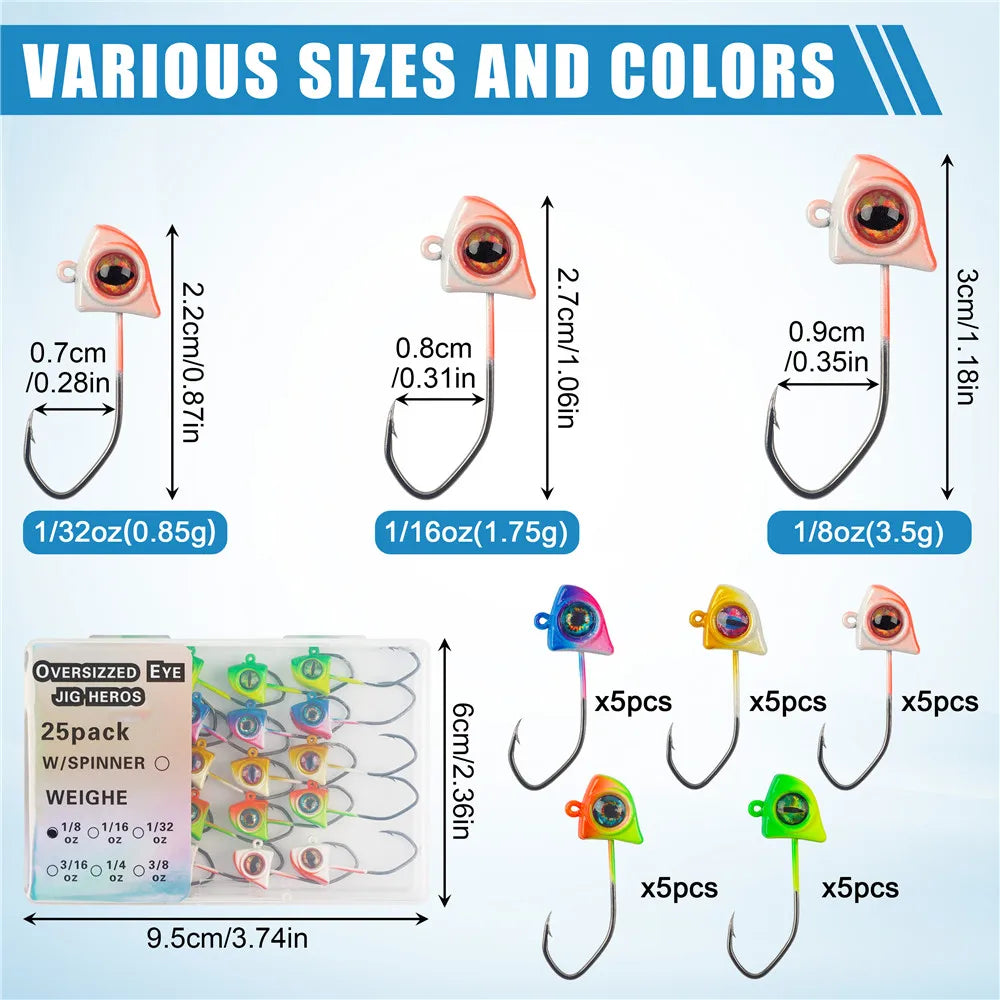 JSHANMEI Colored Jig Heads