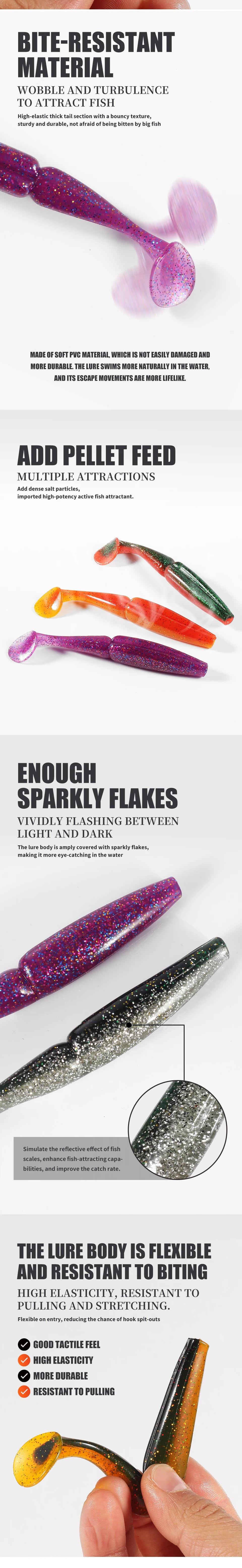 SUPERCONTINENT Soft Colored Swimbait