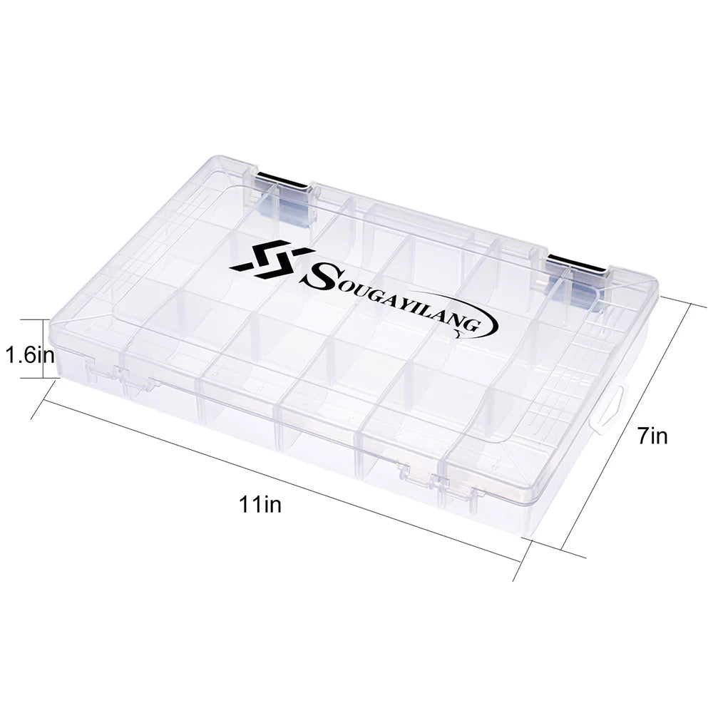 SOUGAYILANG 1-4pcs Clear Tackle Box