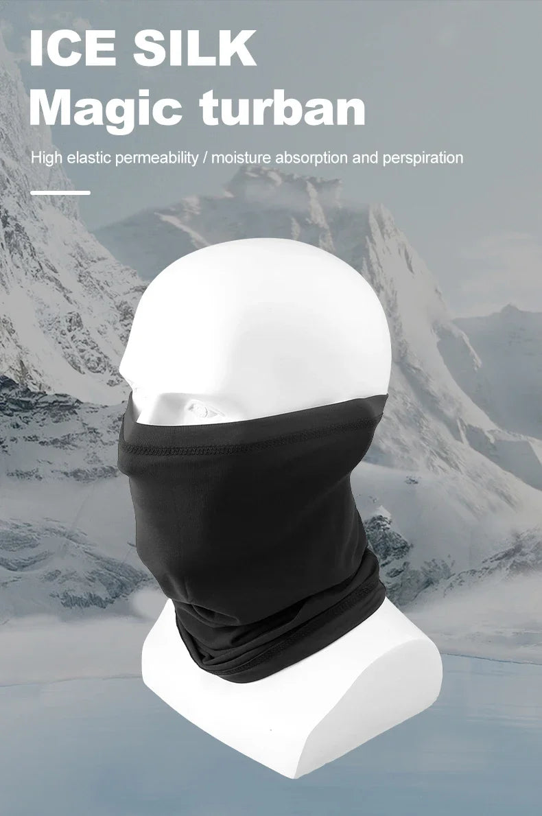 Fishing Face Mask White/Black