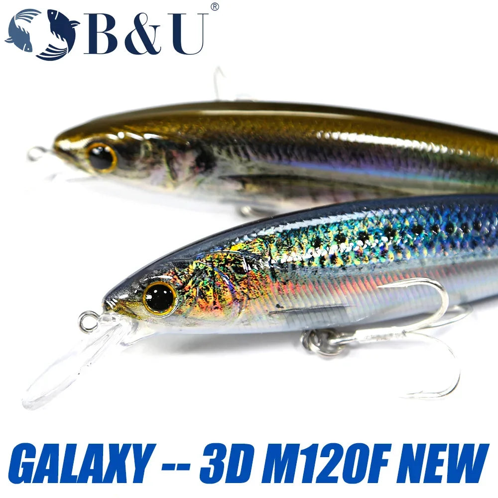 B&U Floating Crankbait Minnow 0.4-1.5m