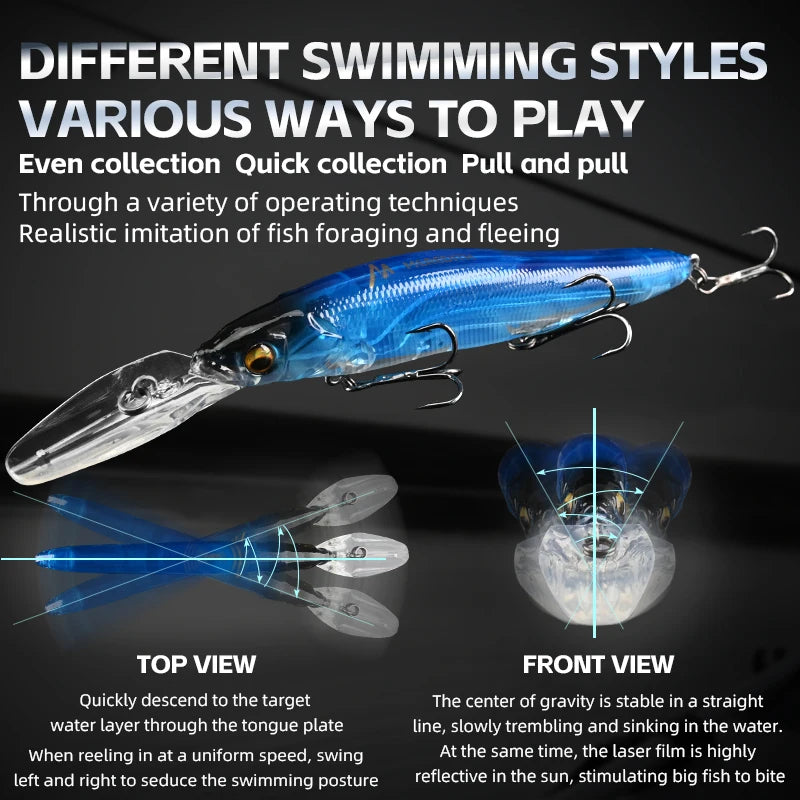 MEREDITH Minnow Slow Sinking Crankbait