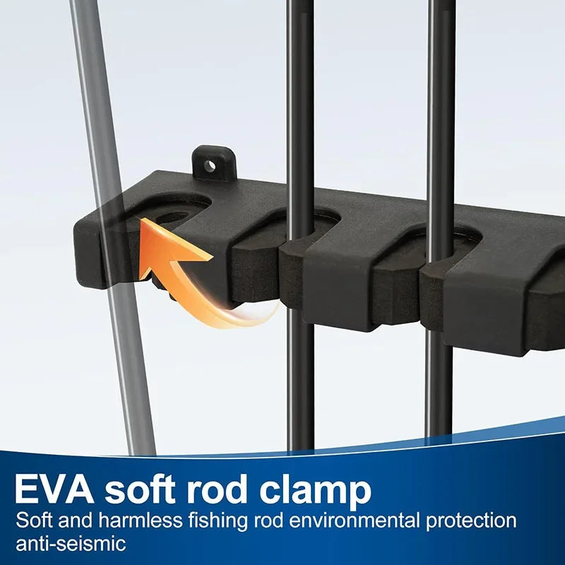 Fishing Rod Display Rack 6 Rod Capacity