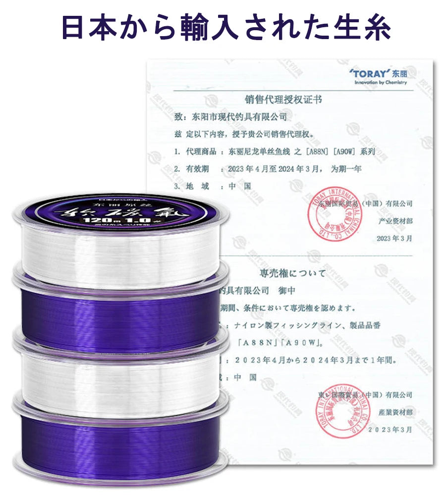 Thorns Line Purple/White Fluorocarbon Fishing Line