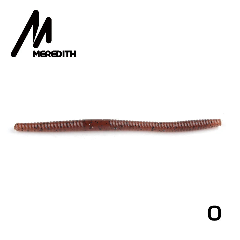 MEREDITH Soft Colored Worm 10pcs