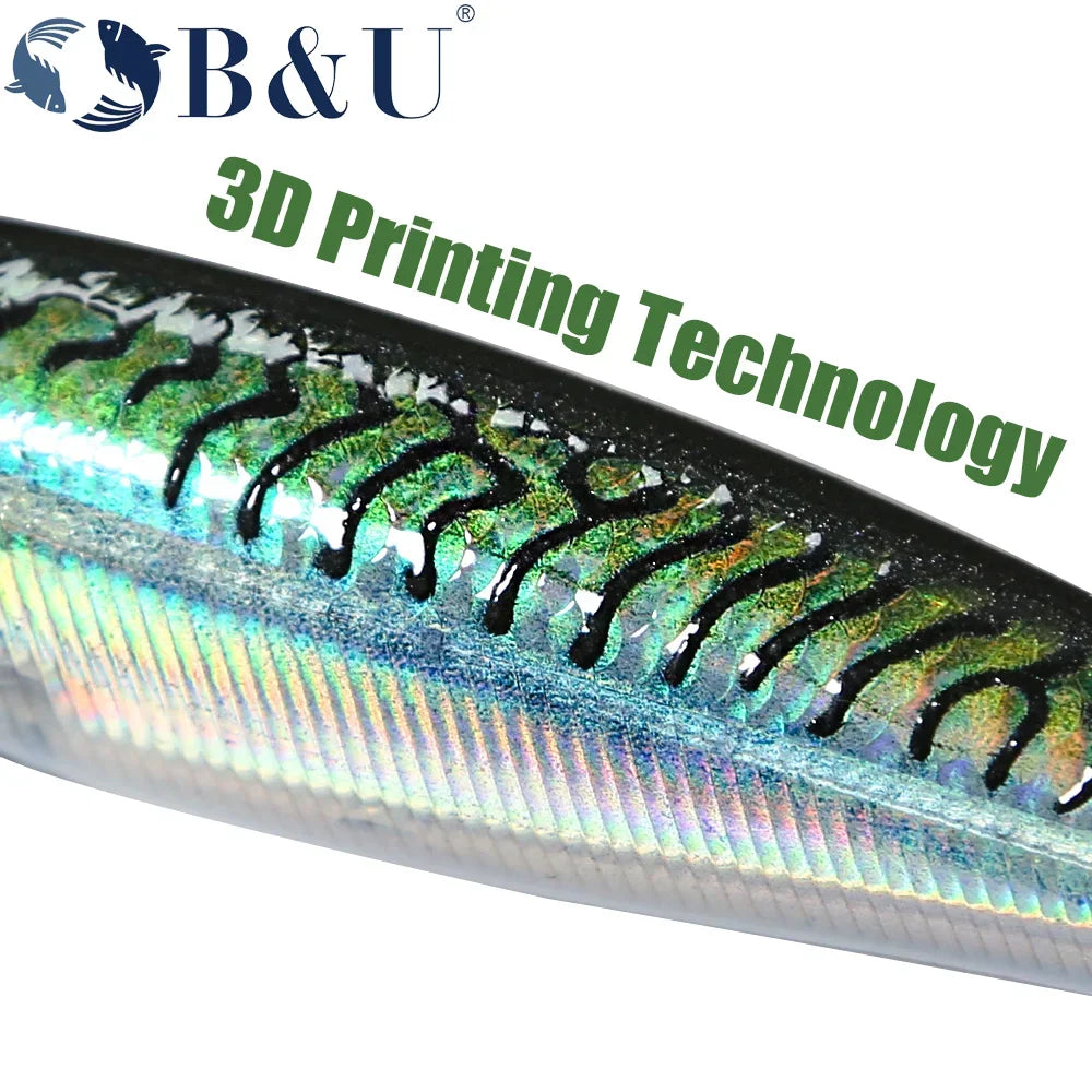 B&U Floating Crankbait Minnow 0.4-1.5m