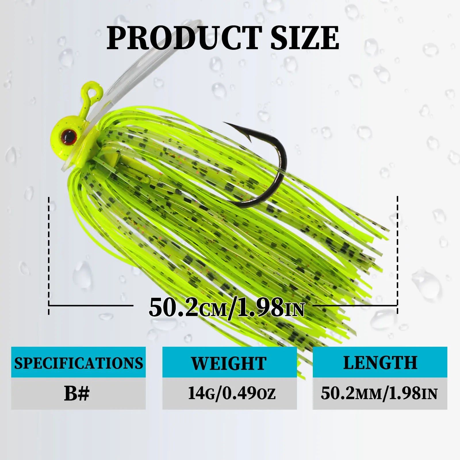 9KM DWLIFE Chatterbait Spotted & Multicolored