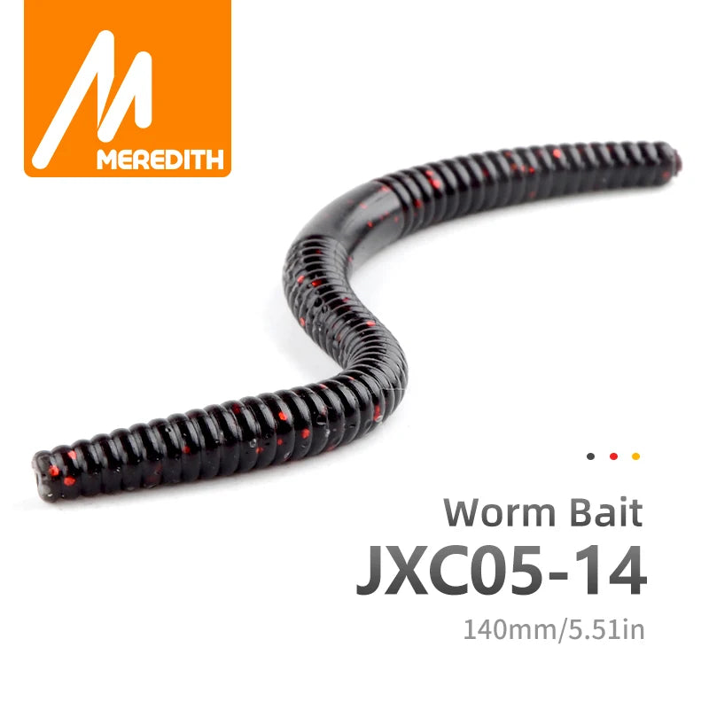 MEREDITH Soft Colored Worm 10pcs