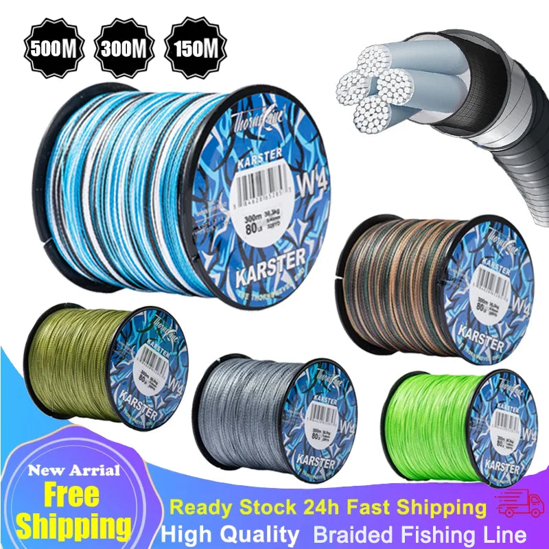 Thorns Line MultiColored Braided Fishing Line