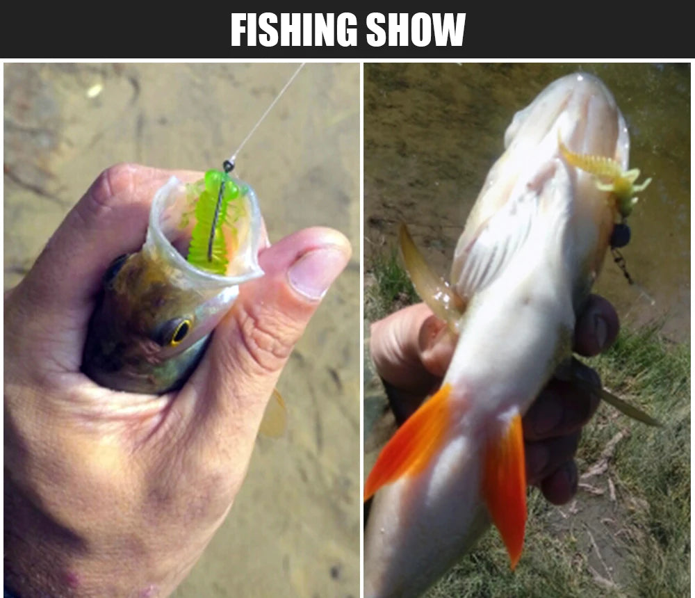 SPINPOLER Larve Soft Plastic Bait 10pcs