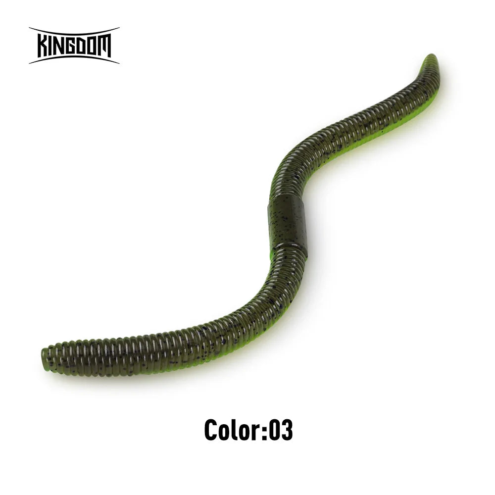KINGDOM Soft Earthworm Bait 10-15pcs
