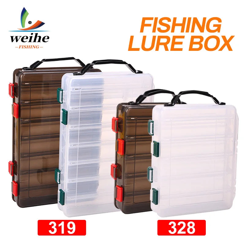 WEIHE FISHING White/Brown Tackle Box