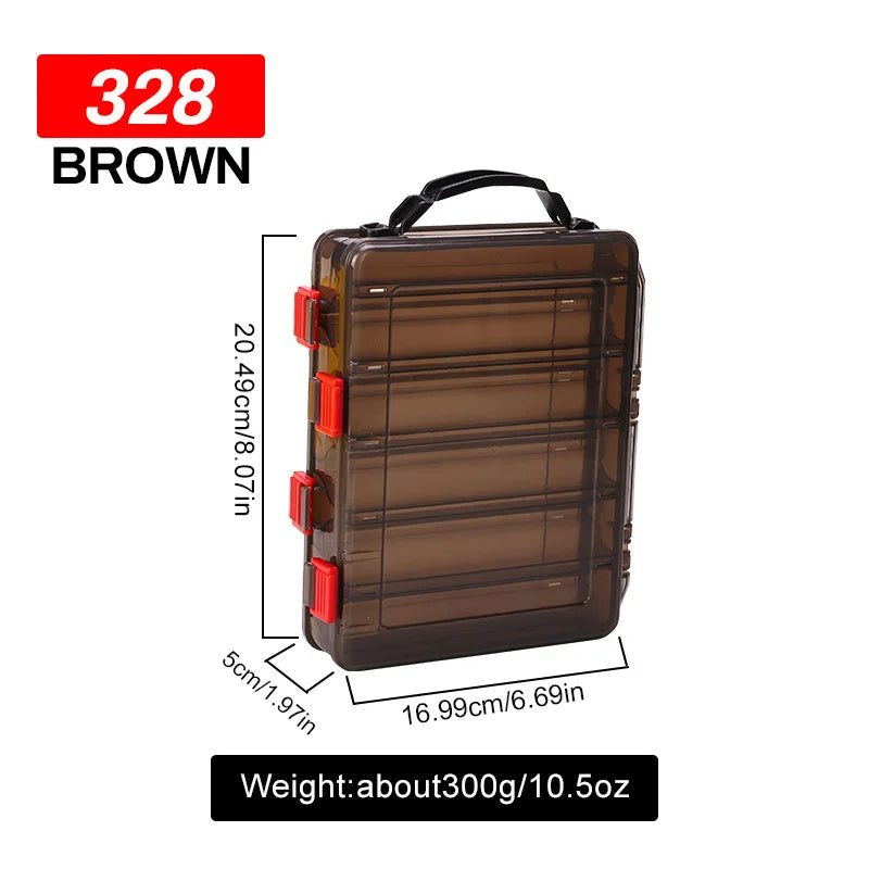 WEIHE FISHING White/Brown Tackle Box