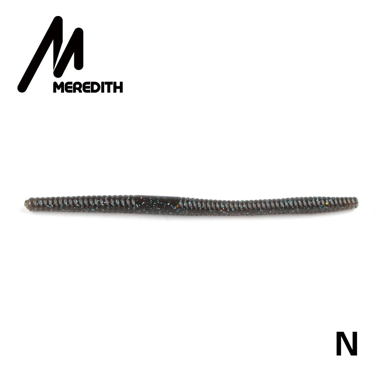 MEREDITH Soft Colored Worm 10pcs