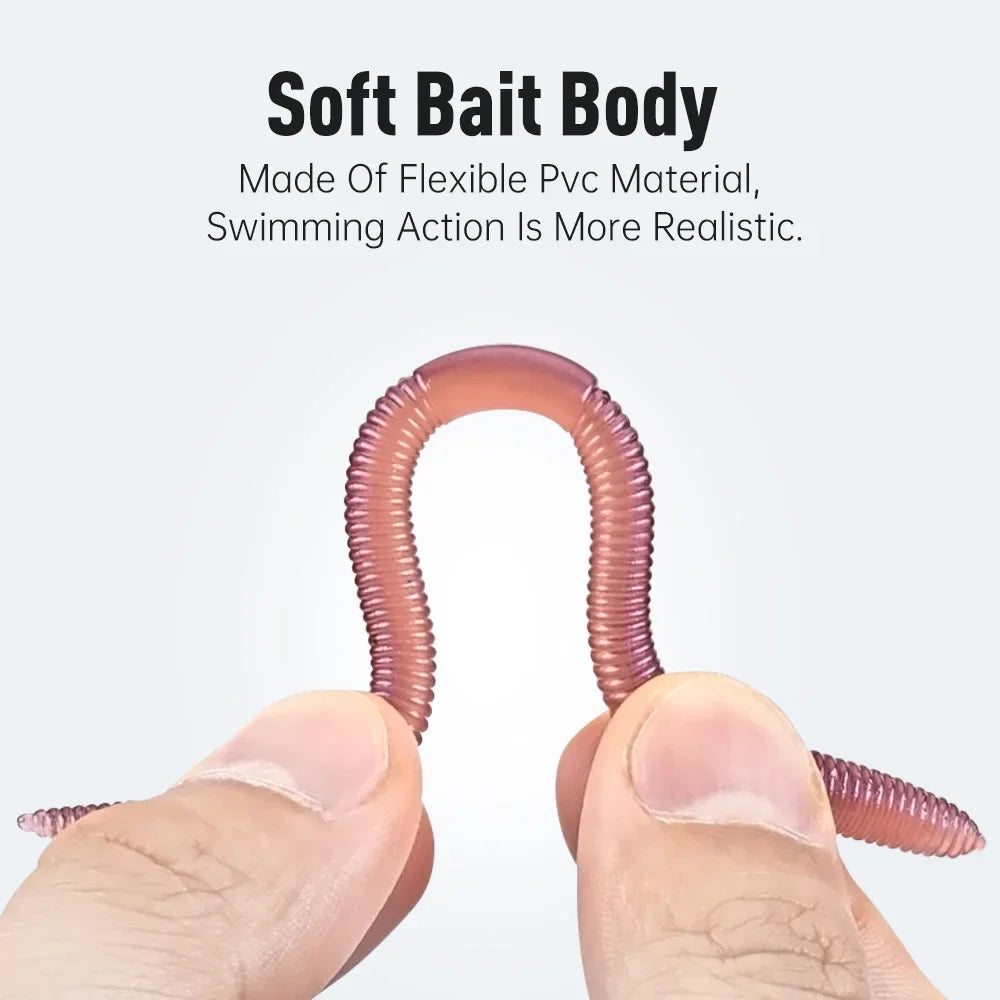 KINGDOM Soft Earthworm Bait 10-15pcs