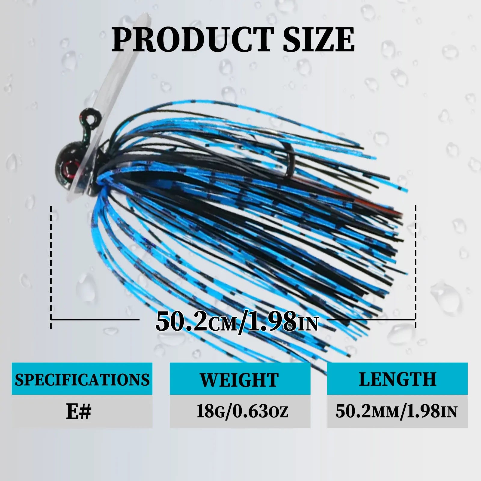 9KM DWLIFE Chatterbait Spotted & Multicolored