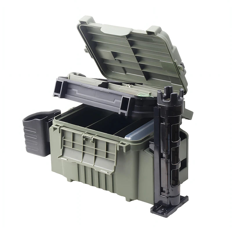 JSFUN Large Fishing Tackle Box