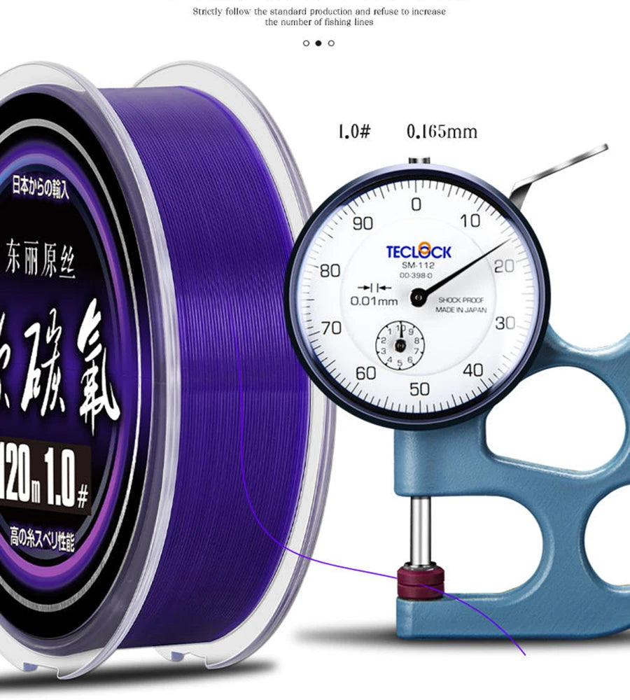 Thorns Line Purple/White Fluorocarbon Fishing Line