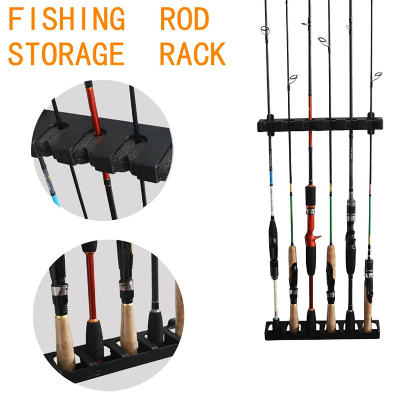 Fishing Rod Display Rack 6 Rod Capacity